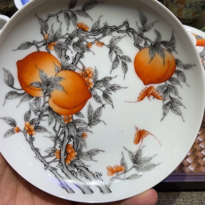 纯手绘精品盖碗杯