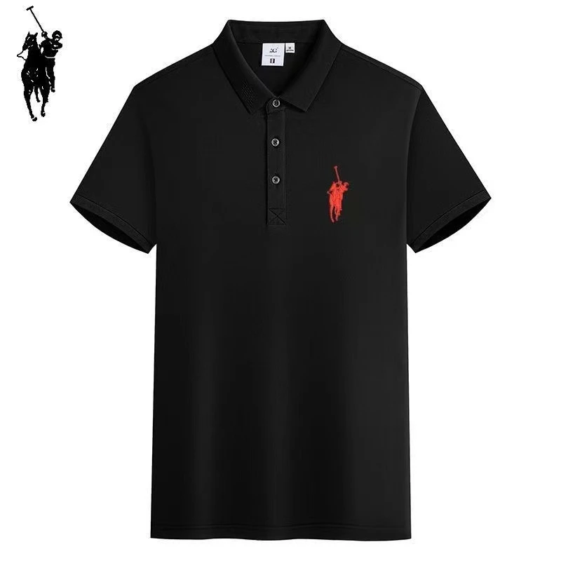 【刺绣】保罗POLO衫夏季男士同款方领短袖针织印花潮流百搭情侣