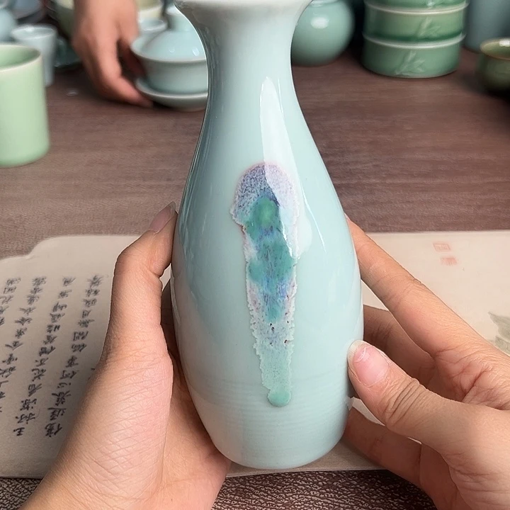 龙泉云间青瓷小米茶器