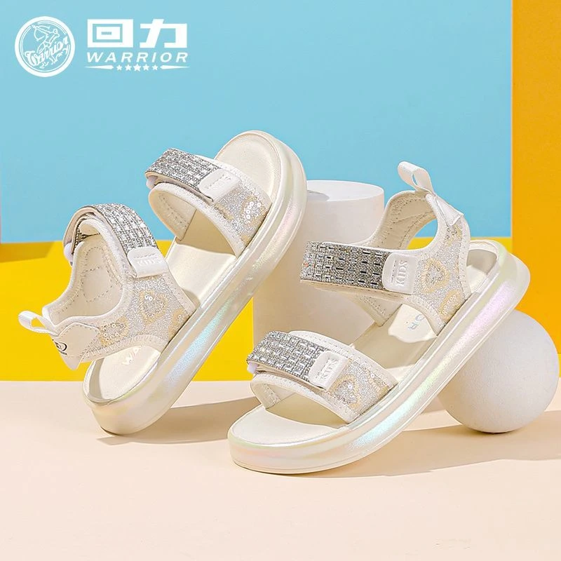 回力童鞋鞋子女款儿童夏季新款中大童女童凉鞋防滑女孩公主凉鞋