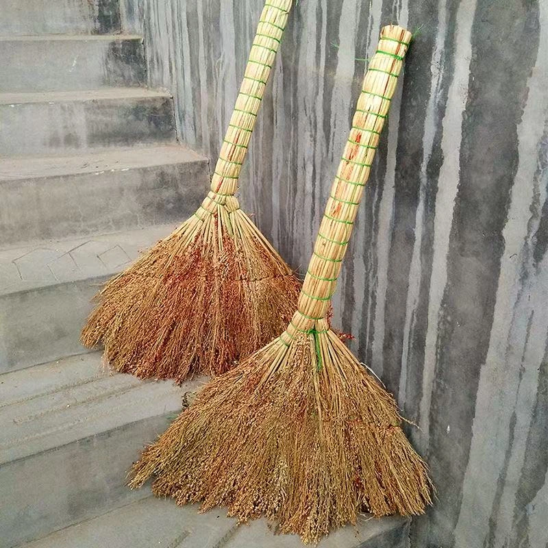 高粱扫把老式扫帚加厚扫地笤帚工地家用学校手工编织扫把扫地扫帚
