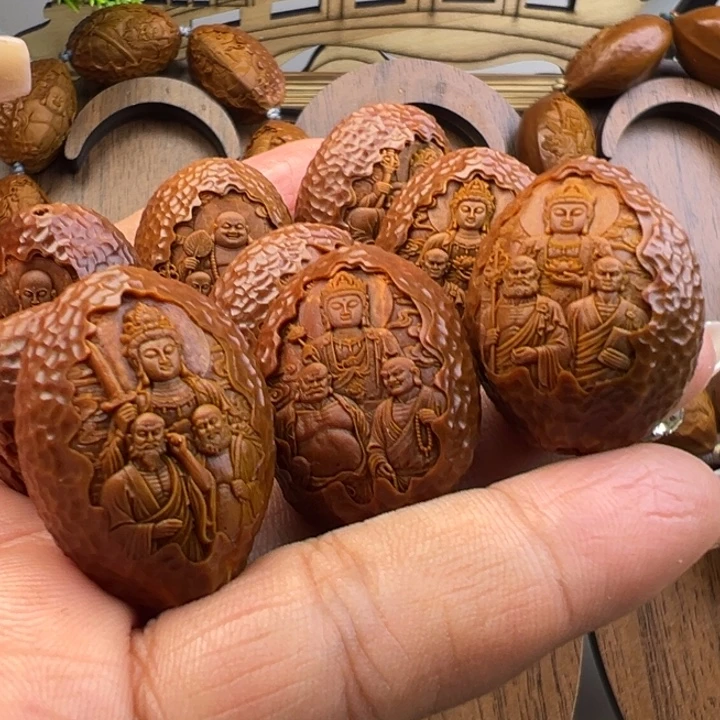 橄榄核手串/手链2.3十八罗汉