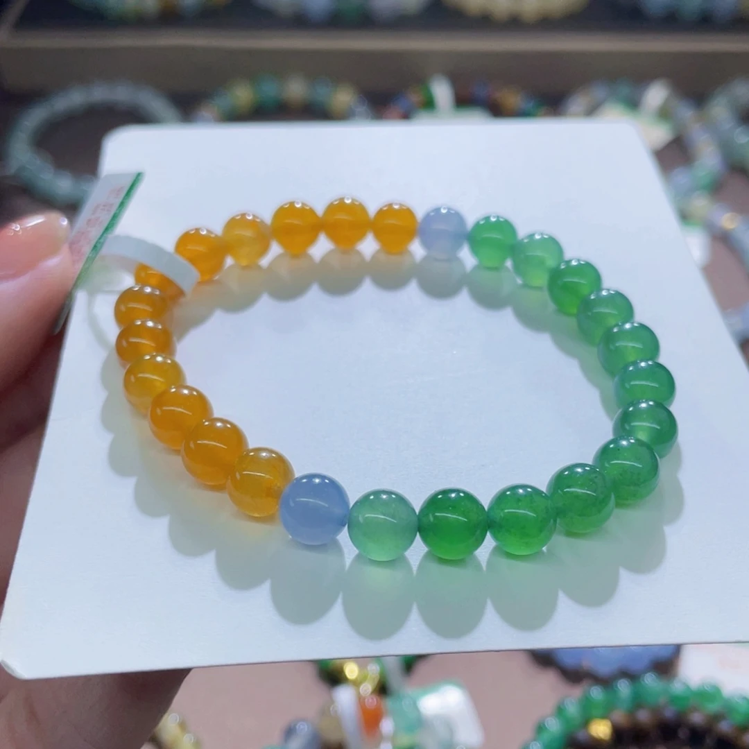 未镶嵌手链翡翠冰浓福禄寿卡7