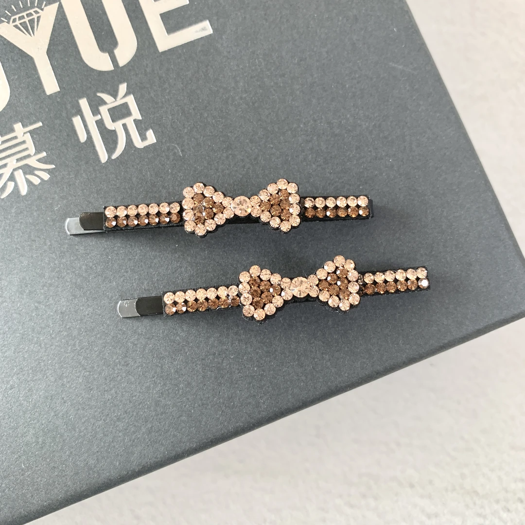 慕悦-【时尚一字夹】1260新款专柜正品6cm碎发刘海夹侧边夹