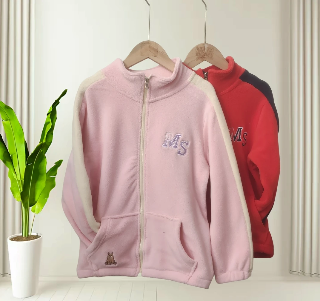 200151小熊字母防风奥利绒保暖衣