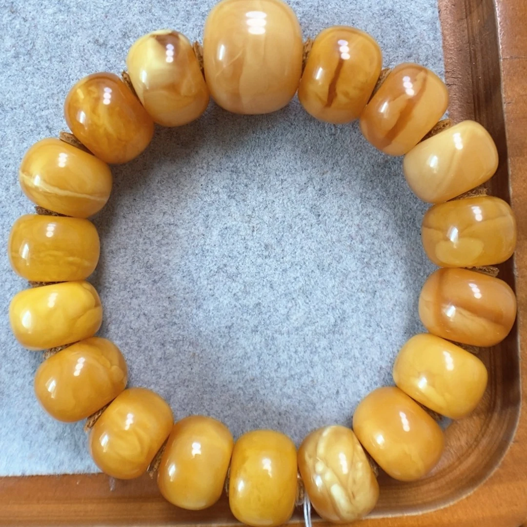 蜜蜡手串未镶嵌蜜蜡手串
