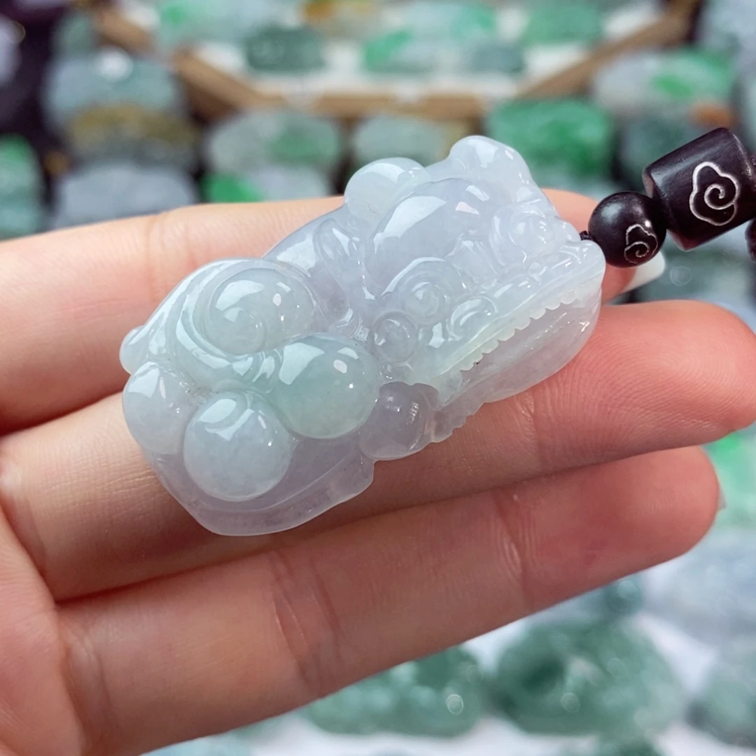 翡翠未镶嵌颈饰天然