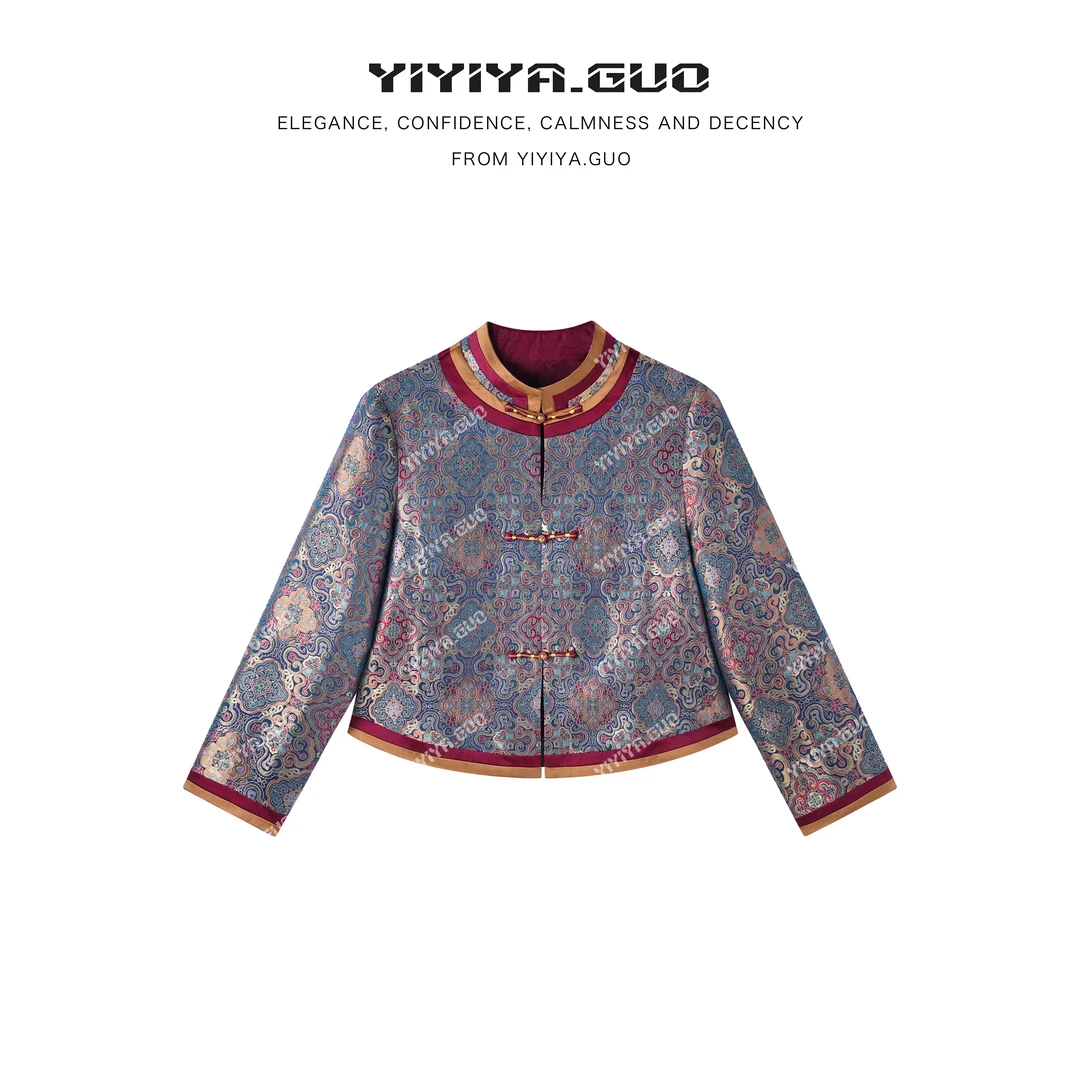 yiyiya.Guo艺艺吖【四合如意】新中式中国风立领长袖外套090181SS52