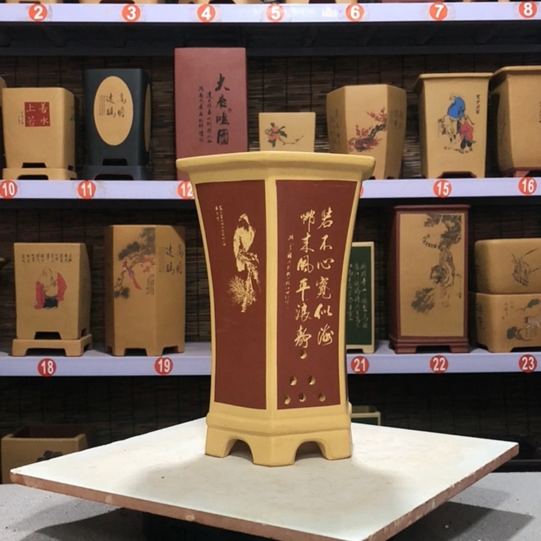 【闪购商品】紫砂花盆A*勇手工制作