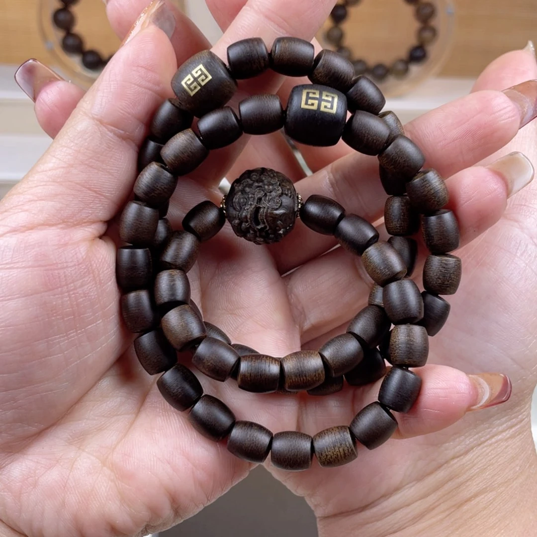 沉香手串孙****家越南芽庄白棋楠