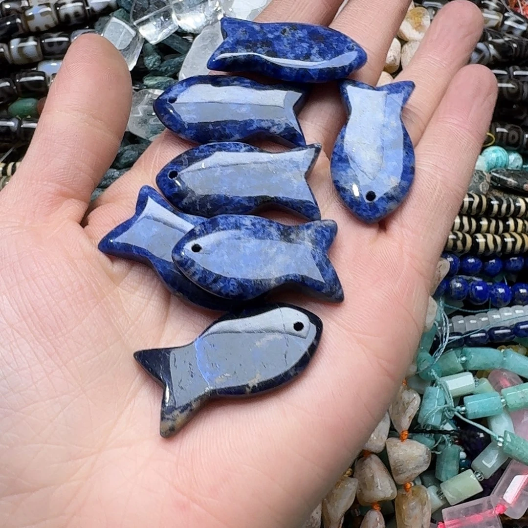 玛瑙/玉髓合金珠宝半成品一个20x40m蓝纹吊坠