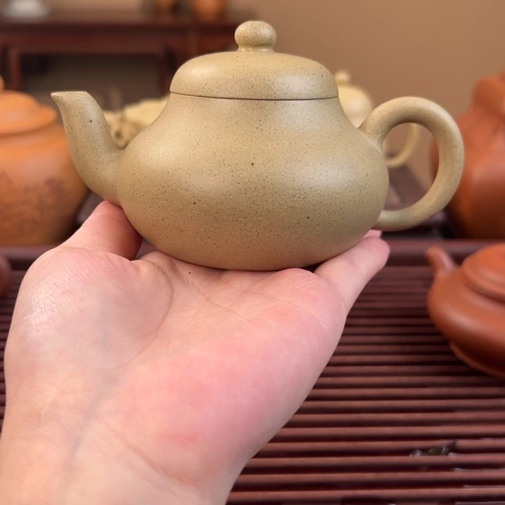 紫砂茶壶本绿君德180cc