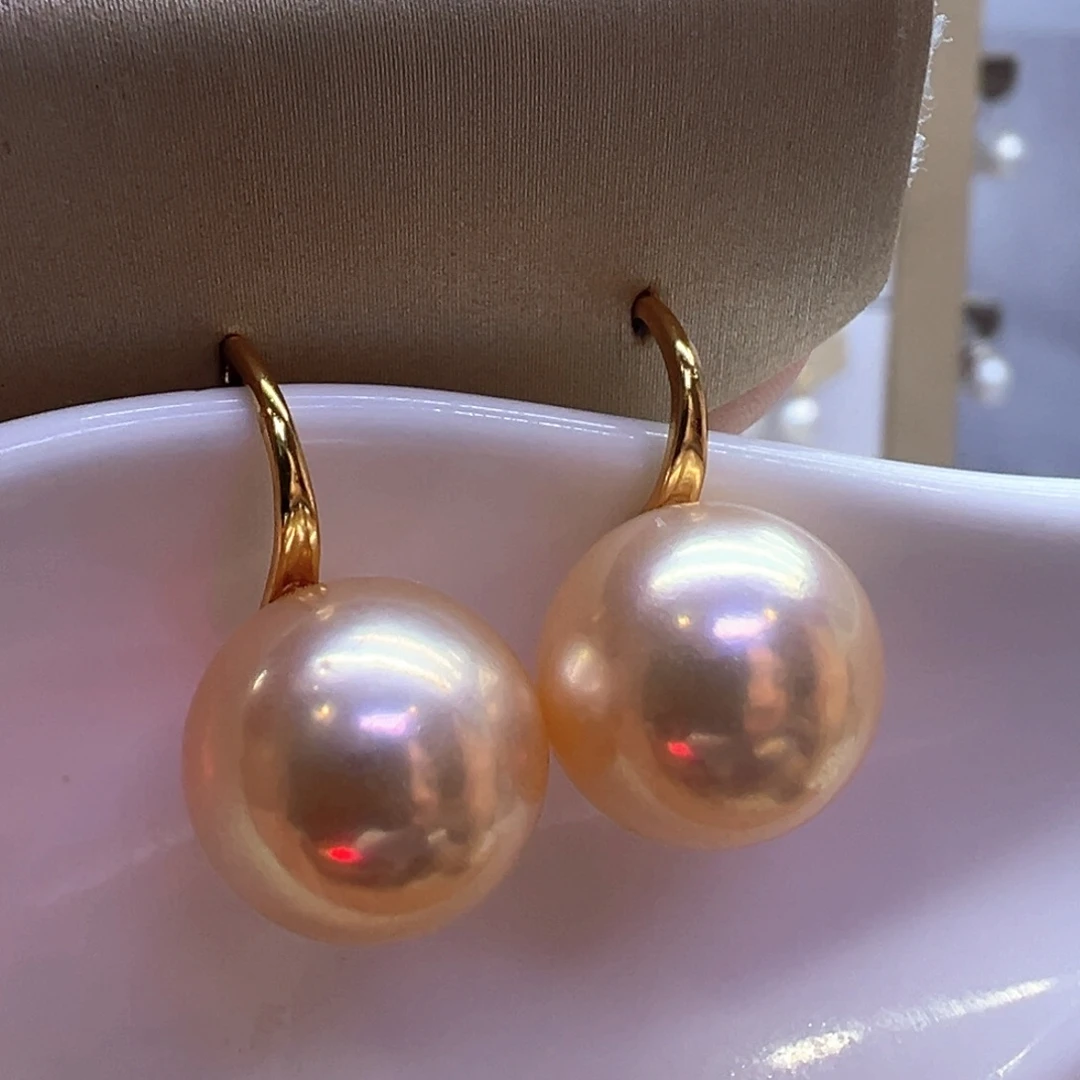 银S925镶嵌淡水珍珠耳饰