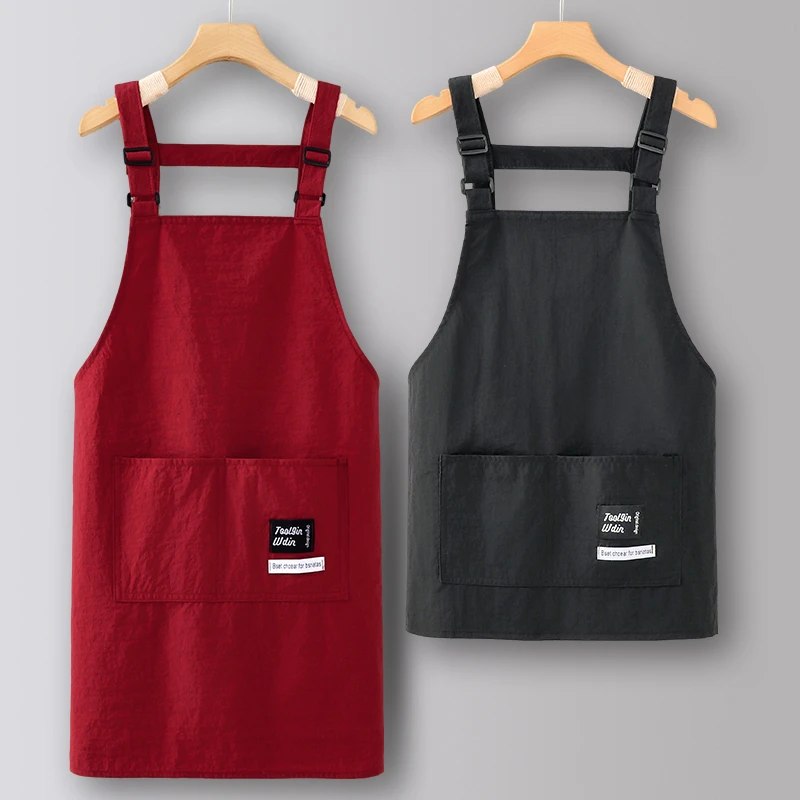 围裙厨房家用2025新款防油防水做饭上班专用加肥加大防油防水围裙