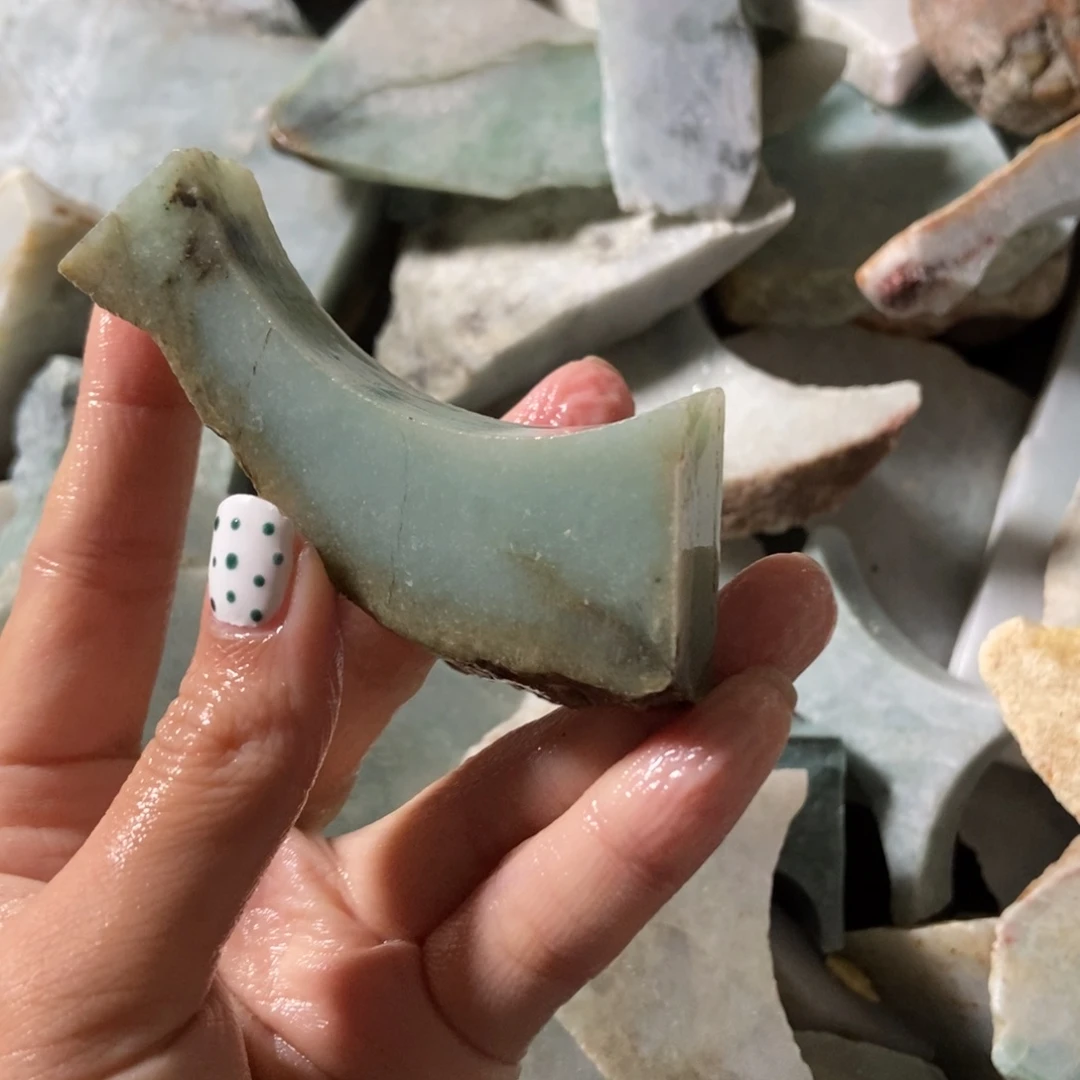 翡翠未镶嵌挂件天然翡翠