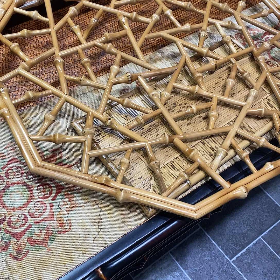 强***哥竹筇竹冰裂纹窗花