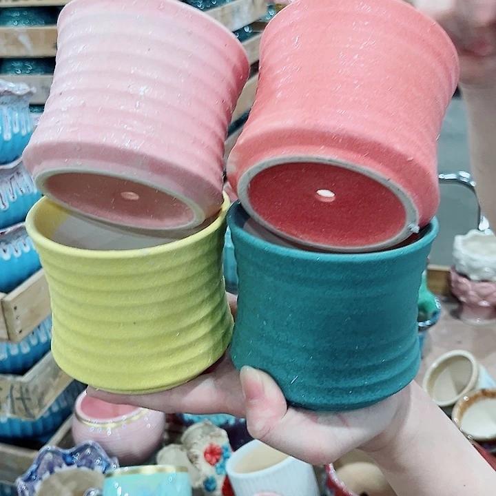 有孔.凑单10元陶瓷花盆发货！