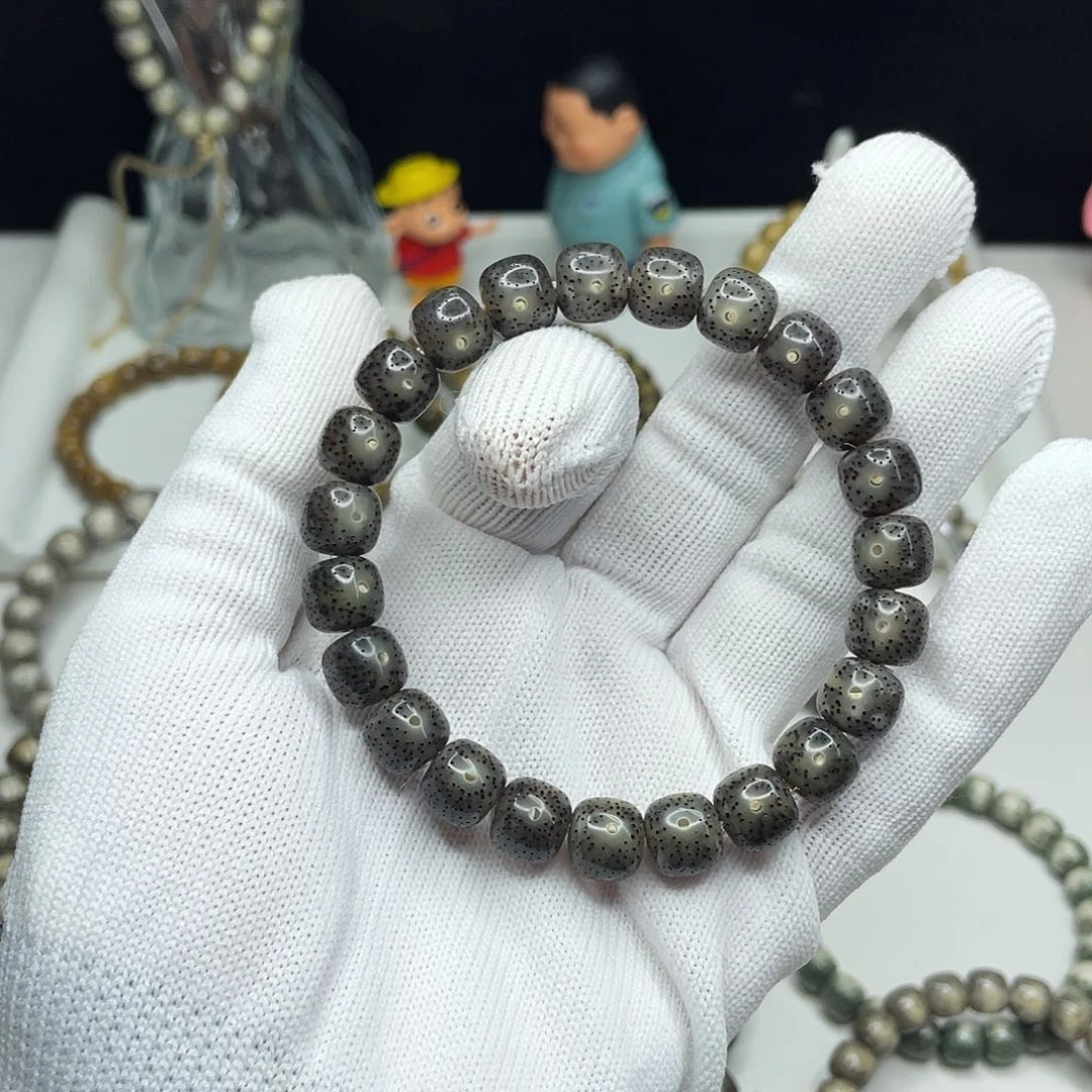 星月菩提手串10mm 黑玻璃