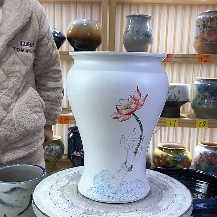 罐陶瓷陶瓷付出过程