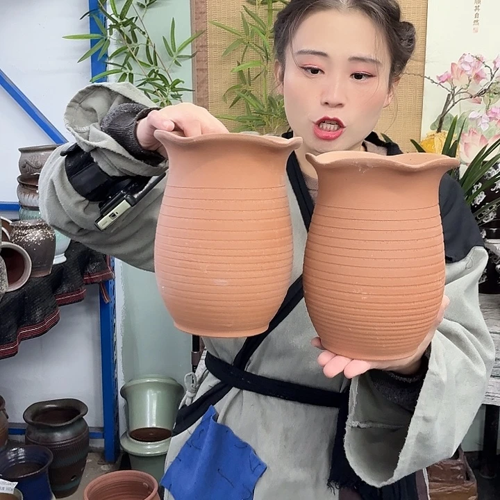 15×20 -粗陶花盆有孔-买买买