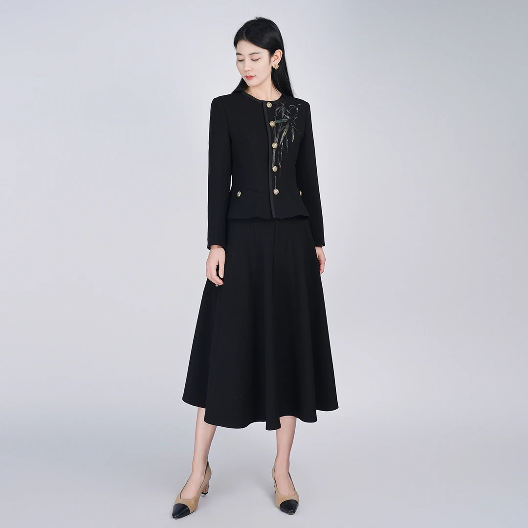 【高定系列】羊毛舒适精致轻奢女万物生套装HCSS050919+HCSS050920
