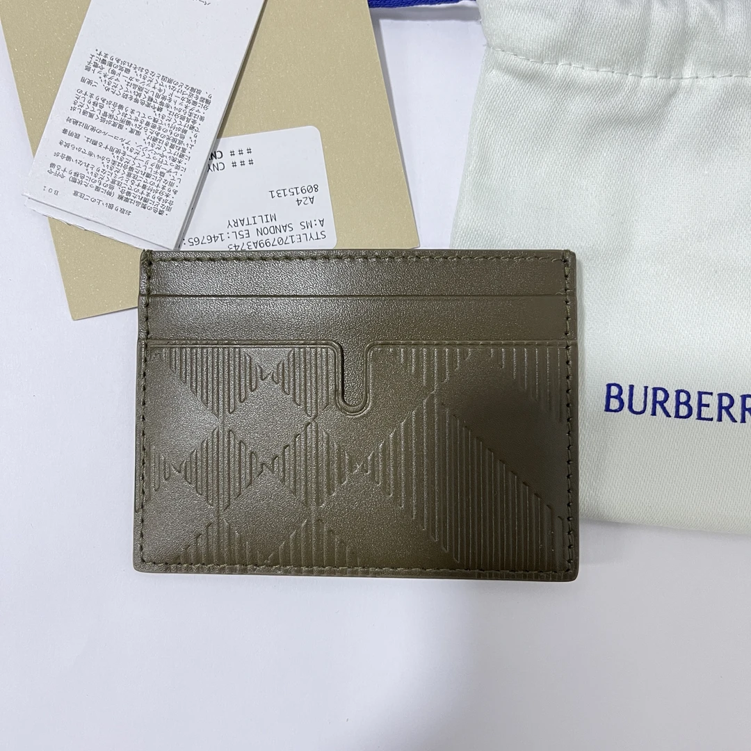 BURBERRY/博柏利 卡包 橄榄绿卡包 mx7341/2503