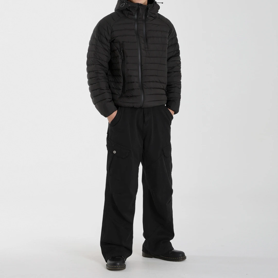 MRCYC工装直筒牛仔裤男冬季加厚cleanfit拖地裤子韩系休闲风穿搭