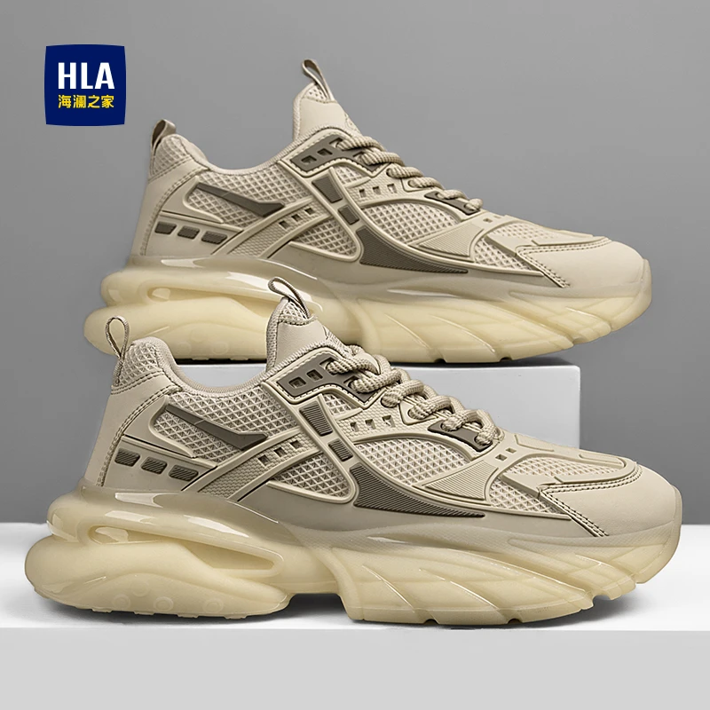 HLA/海澜之家老爹鞋男春秋网红男鞋潮流百搭情侣休闲运动鞋子男款