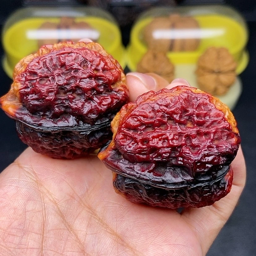 【闪购商品】文玩核桃手串43尺龙脊妖蟾