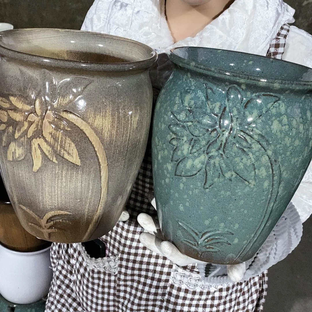 紫砂花盆正品口20高25