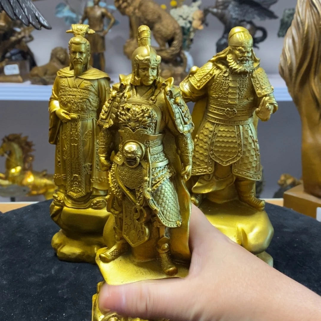 精美铜雕，桃园三兄弟