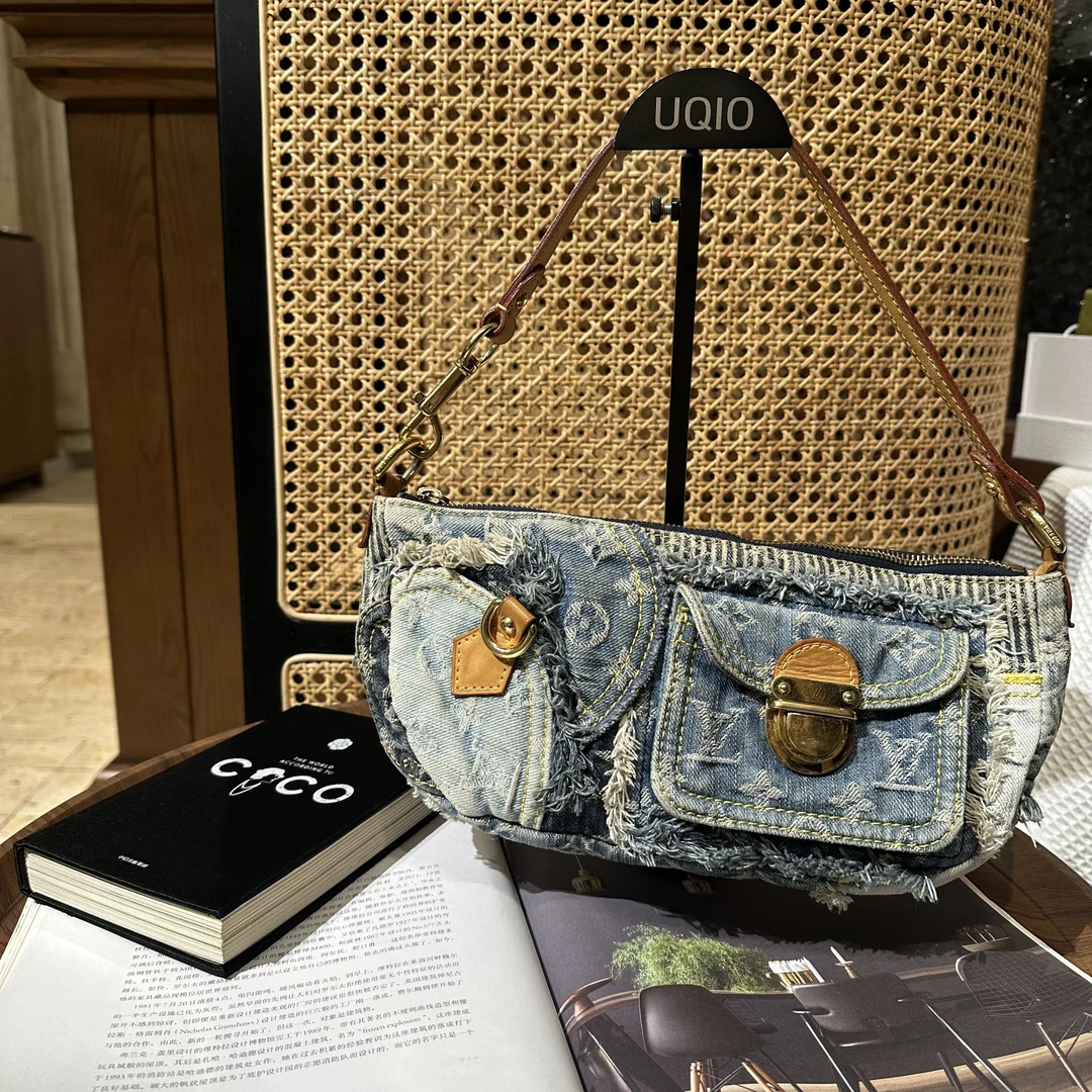 95新 LouisVuitton/路易威登 乞丐风拼接牛仔布 95新 24135379