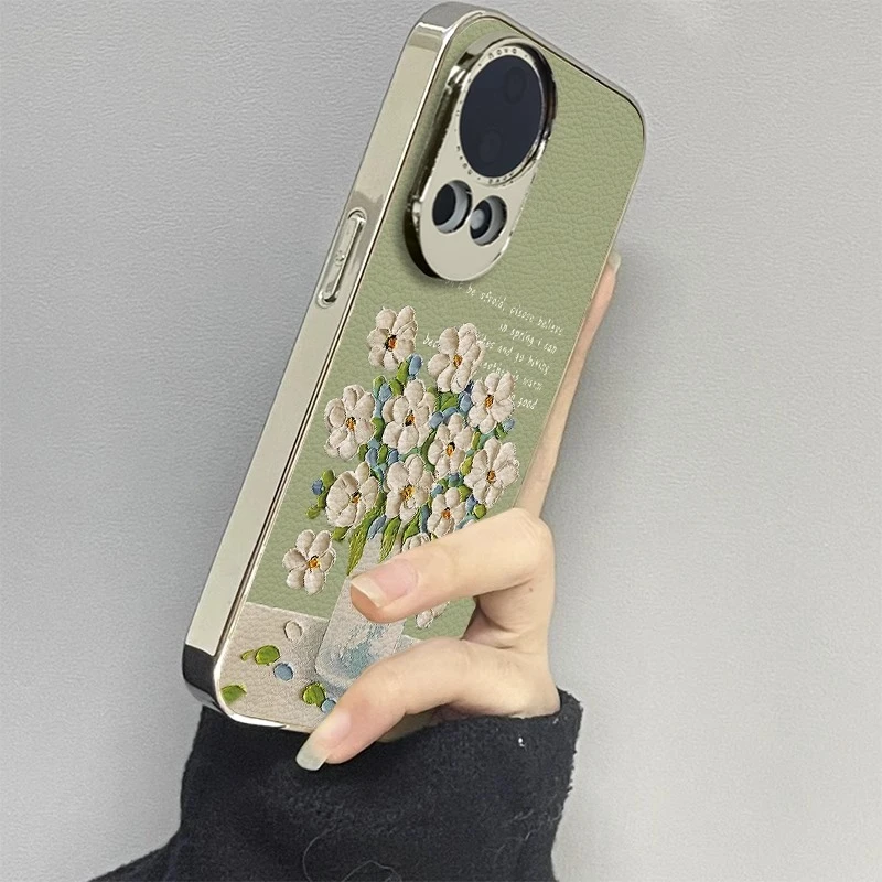 花瓶白花适用华为nova14手机壳nova12ultra新款11小清新13nova10