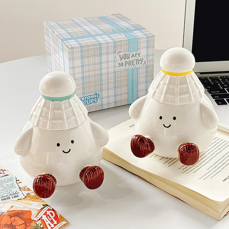 水杯杯子马克杯陶瓷杯带盖家用喝水创意生日礼物女生办公室高颜值