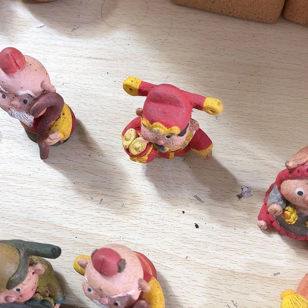 泥塑半*古镇炻陶花盆