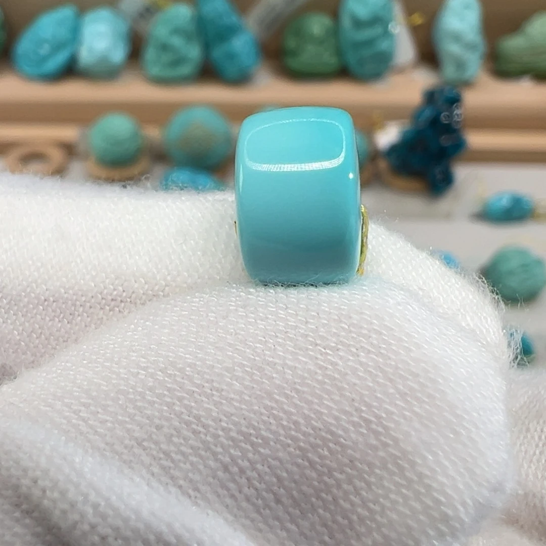 绿松石未镶嵌配饰9.4×6.4