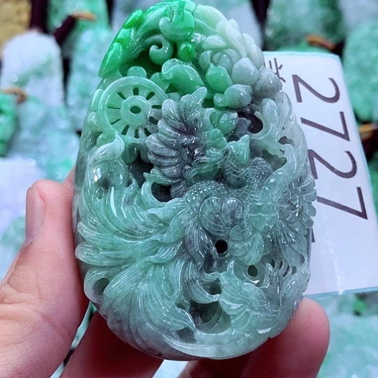 翡翠未镶嵌吊坠(不含链)