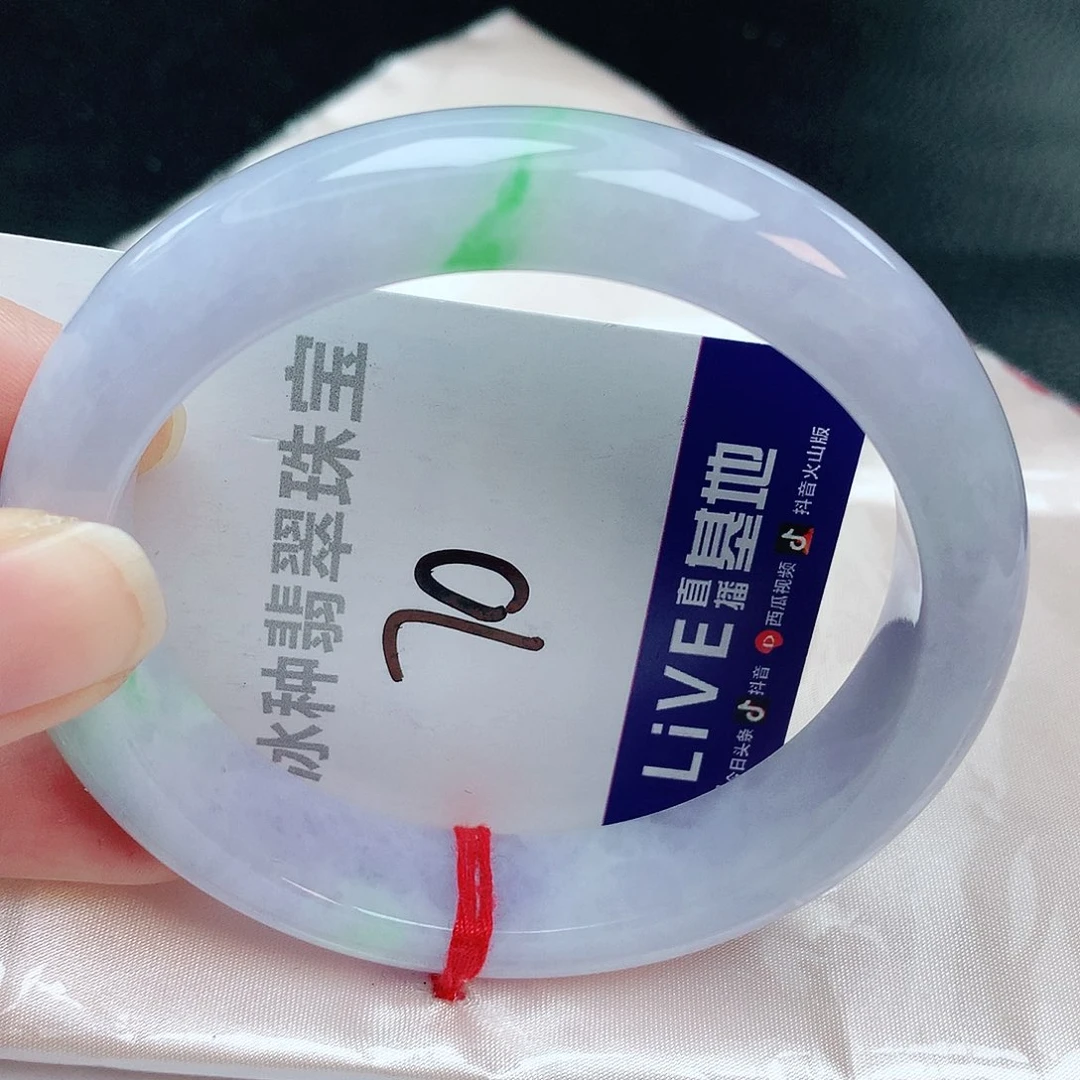 翡翠手镯未镶嵌缅甸天然A货翡翠手镯61.9