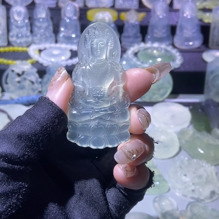 岫玉未镶嵌吊坠吊坠