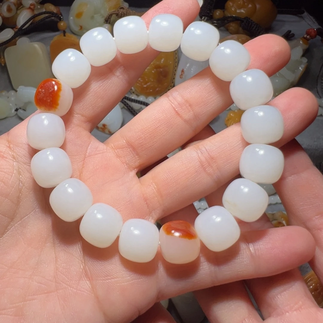 联***电和田玉未镶嵌挂件