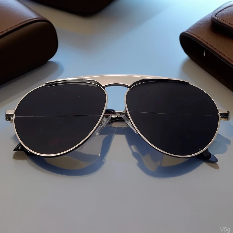 偏光镜女款眼镜男士潮流近视金属太阳镜眼睛偏光墨镜网红高级感