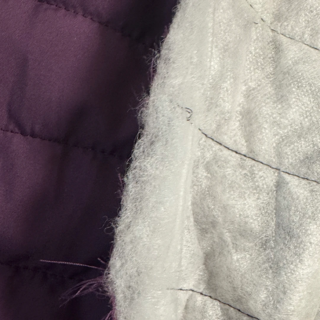 3011  紫色加绵里布料