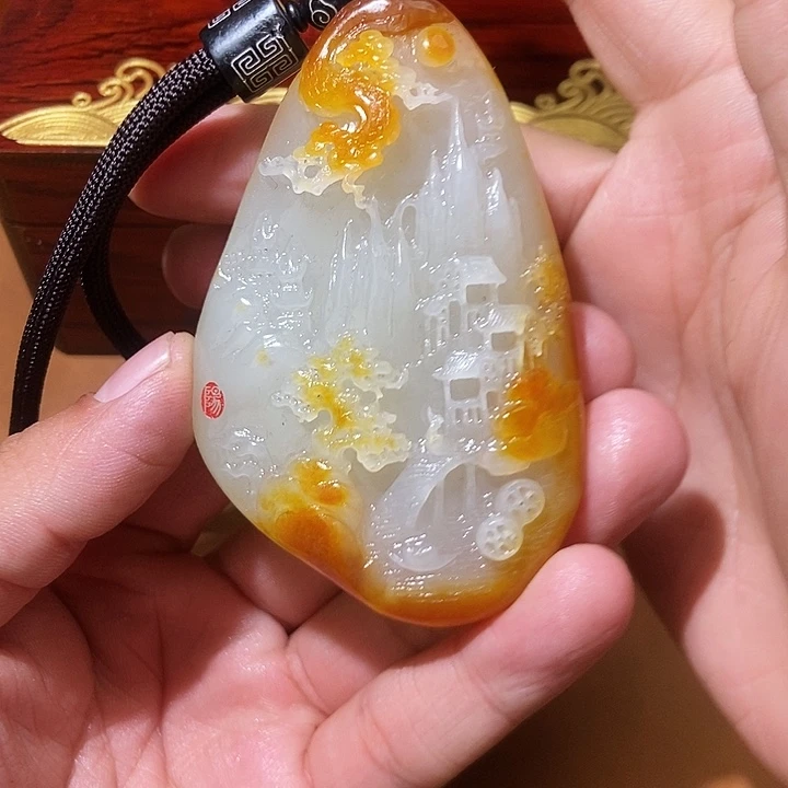 和田玉未镶嵌颈饰HX