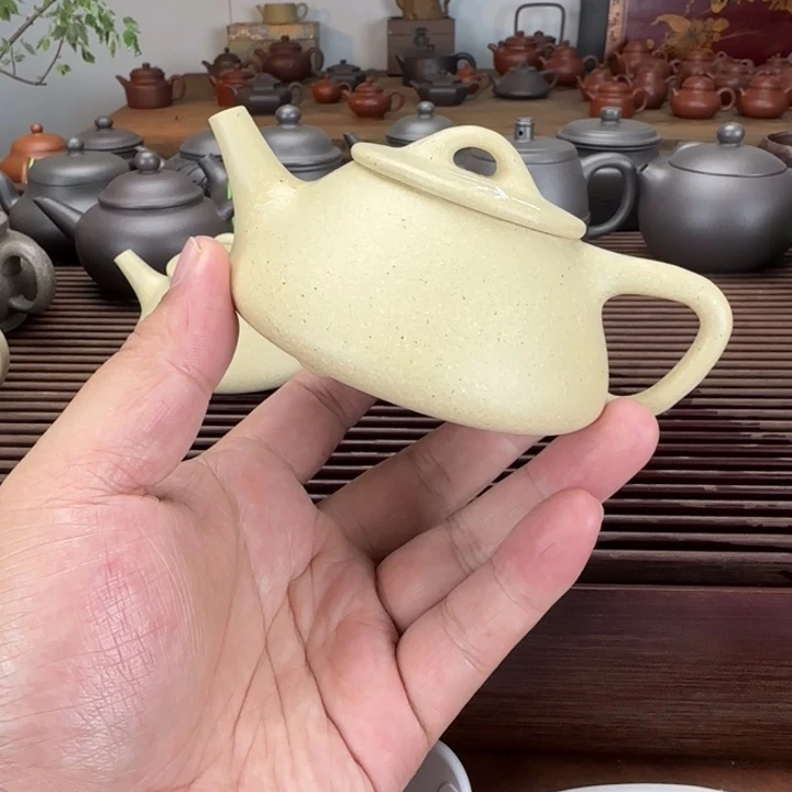 A***u茶壶紫砂本绿微瑕