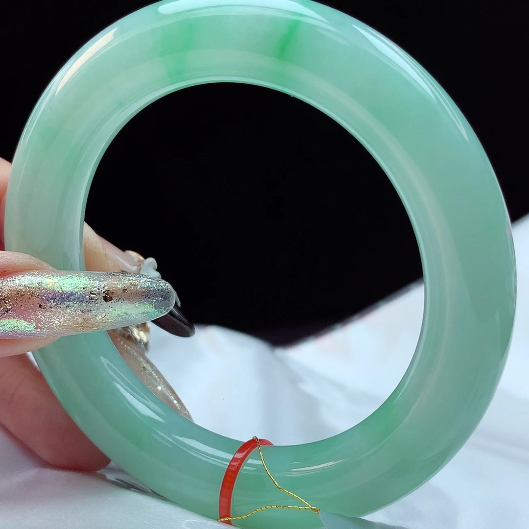 未镶嵌手镯翡翠57圆条3092