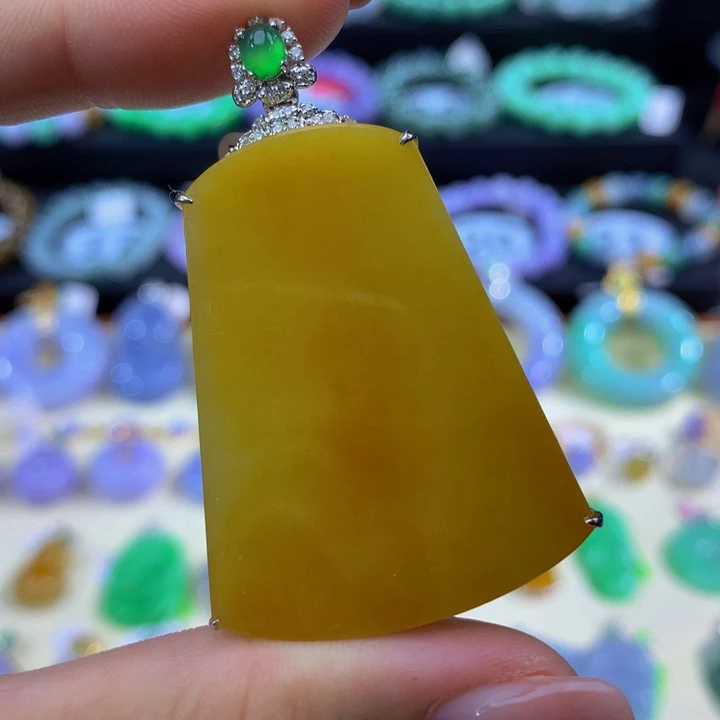 18K金镶嵌手链翡翠翡翠