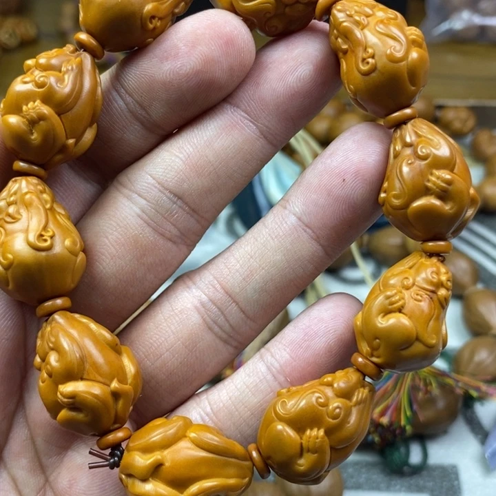 橄榄核手串/手链橄榄核雕工艺手串