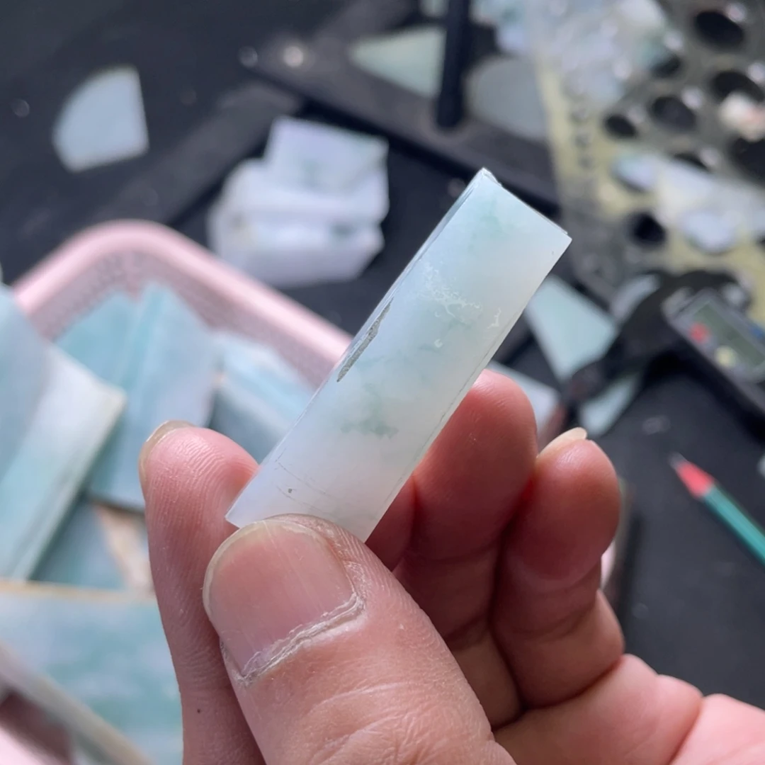 云***月定制翡翠未镶嵌翡翠包工