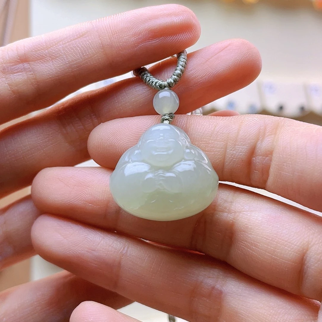 和田玉未镶嵌吊坠(赠链)草***?