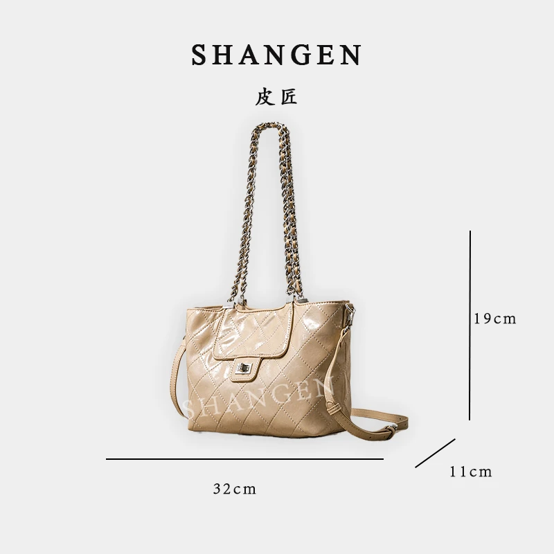 【尚恩CC】SK-62795-燕麦-轻奢时尚女士新款单肩斜挎包